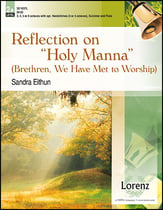 Reflection on HOLY MANNA Handbell sheet music cover